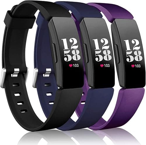 Wepro Bands Replacement Compatible with Fitbit Inspire HR/Inspire/Inspire 2/Ace 2 Fitness Tracker for Women Men, 3-Pack, Small, Large on Amazon.ae - Price Tracker