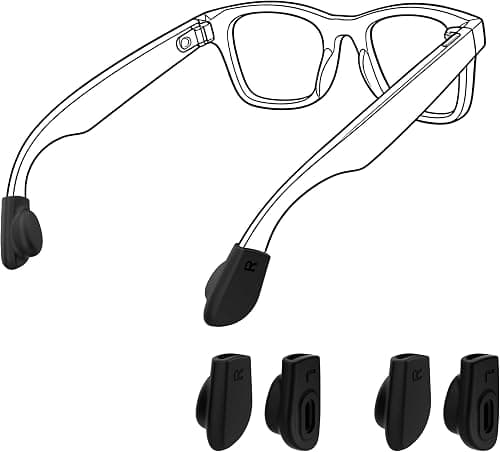 RCstyle HiBloks Eyeglass Ear Grip for Ray-Ban Meta Wayfarer/Skyler/Headliner Gen 2 Smart Glasses Accessories (2 Pairs) على Amazon.ae - متتبع الأسعار