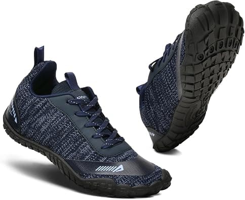 Impakto Barefoot Rooted Wide feet Shoes for Men | Lightweight Running & Training Shoes with Soft Sole & Superior Grip | Running, Jogging Regular Gym Shoes for Men | 43 EU, UK 9, US 10 - Black on Amazon.ae - Price Tracker