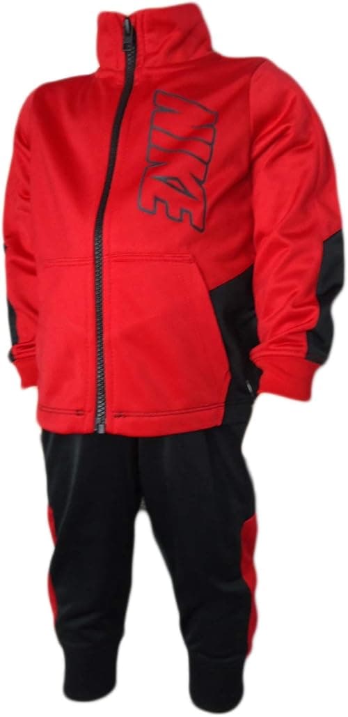 Nike Boys 2-PC Tracksuit Outfit Kids Sportswear (12 Months, Black Uni Red) on Amazon.ae - Price Tracker