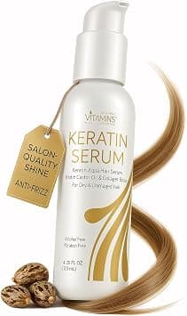 VITAMINS hair cosmetics Keratin Infused Protein Serum - Premium Luxury Herbal Oils Complex - Nourishes &. on Amazon.ae - Price Tracker