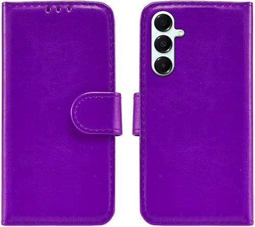 MAU Case for Samsung Galaxy A17 5G Phone Case, Purple PU Leather Flip Wallet Phone Stand Case Cover with 2 Slot Card Holder and Magnetic Closure for Samsung Galaxy A17 5G Case -(Purple) على Amazon.ae - متتبع الأسعار
