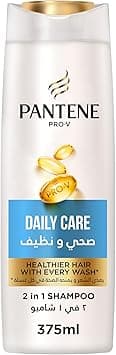 Pantene Pro-V Daily Care 2in1 Shampoo, Healthier Hair with Every Wash, Nourishes, Cleanses, Thickens and Strengthens, for Clean and Shiny Hair, 375ml on Amazon.ae - Price Tracker
