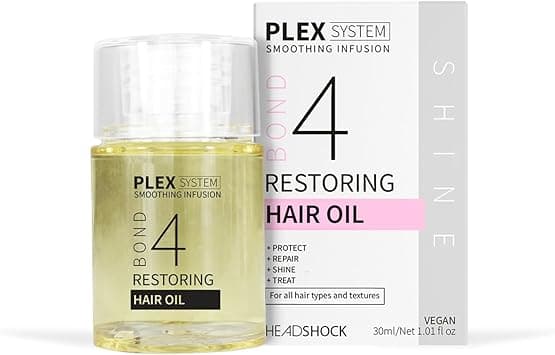 Headshock Plex System Restoring Treatment Hair Oil No.4 30ml repairs, treats, protects & adds shine with Vitamin E, Sweet Almond & Chia Seed Oils for healthier looking hair on Amazon.ae - Price Tracker