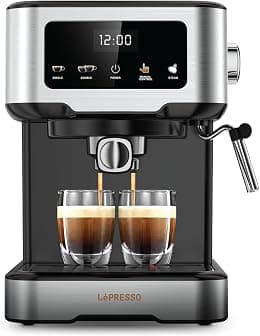 (LP15DCMBK) LEPRESSO DIGITAL COFFEE MACHINE WITH 15 BAR PRESSURE PUMP AND CAPSULE FILTER - متتبع أسعار Amazon.sa