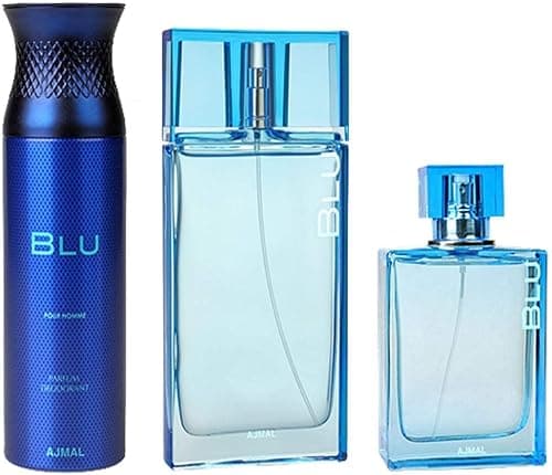 Ajmal Perfumes Blu Gift Set By Ajmal Perfumes, 90 Ml على Amazon.ae - متتبع الأسعار