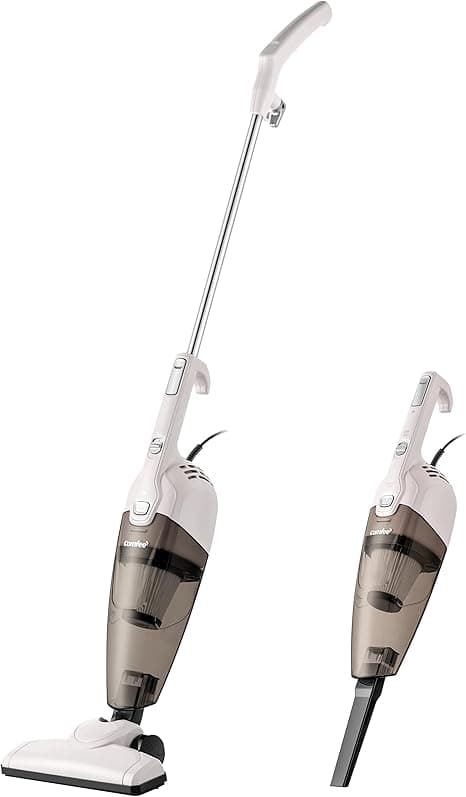 COMFEE ' Vacuum Cleaner 2 in 1 Handheld Stick Cleaner 5M Long Cord Lightweight Powerful 600W 16000Pa Suction 0.5L Large Capacity Excellent Central Filtration System for Car Home Kitchen Hair- White on Amazon.ae - Price Tracker