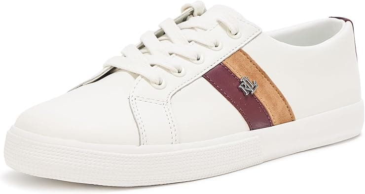 Lauren Ralph Lauren Women's Janson Ii Color-Blocked Leather Sneaker on Amazon.ae - Price Tracker