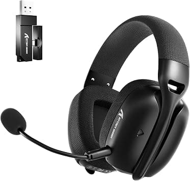ATTACK SHARK L80PRO Wireless Gaming Headset, Adjustable Dual Mics, 3D Surround Sound, Lightweight Headset with 20ms Low Latency, 40mm Drivers,3 Modes (2.4G/Bluetooth/Wired) for PC/PS/XBOX (Black) on Amazon.ae - Price Tracker