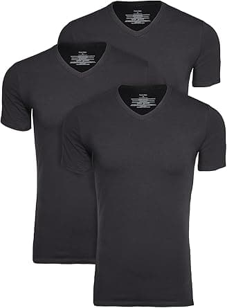 Calvin Klein mens Cotton Stretch Multipack V Neck T-Shirts Base Layer (pack of 3) on Amazon.ae - Price Tracker
