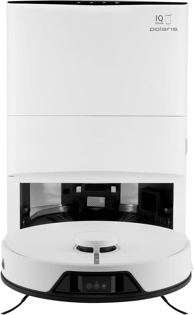 Polaris PVCRAC 7750 Robot Vacuum & Mop | 10,000 Pa | Self-Cleaning Station (4L Dust, 4L Clean/Dirty Water) | Laser Nav + AI Camera (35 Objects) | Up to 240 min | Wi-Fi App Control | 5-Map Memory on Amazon.ae - Price Tracker