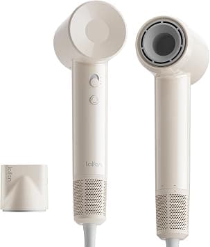 Laifen Se Lite Hair Dryer, Negative Ionic Blow Dryer with 10W RPM Brushless Motor for Fast Drying, High-Speed Low Noise Thermo-Control Hairdryer with Lightweight Design for Home/Portable Travel - متتبع أسعار Amazon.sa
