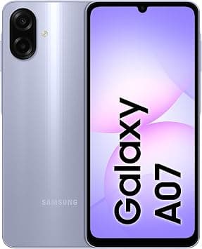 جوال سامسونج جالكسي A07 ال تي اي، جوال ذكي بنظام اندرويد، ذاكرة تخزين 64GB وذاكرة رام 4GB مع 6 تحديثات لنظام التشغيل وشاشة كبيرة ومعالج 6 نانومتر، لون بنفسجي فاتح (إصدار المملكة العربية السعودية) على Amazon.sa - متتبع الأسعار