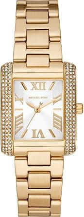 Michael Kors Women's Emery Three-Hand, Gold-Tone Stainless Steel Watch, MK4640, Gold, bracelet on Amazon.ae - Price Tracker
