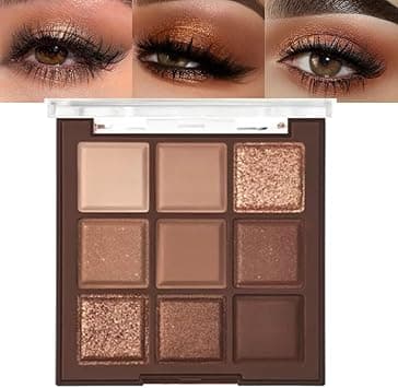 Neutral Nude Brown Smokey Eye Shadow Palette,Rose Gold Bronze Naked Cream Eyeshadow Palette Makeup,Natural Eyeshadow for Eyes Long Lasting Naturing-Looking on Amazon.ae - Price Tracker