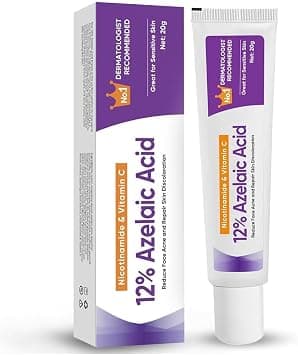 Azelaic Acid Serum 12% with Hyaluronic Acid and Vitamin C, Soothing Face Serum to Reduce Redness and Blemishes, Ideal for All Skin Types on Amazon.ae - Price Tracker