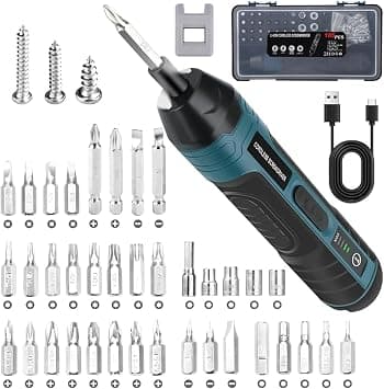 Supvox Precision Screwdriver Set - 105 in 1 Mini Tool With 4 Switch Torques, LED Lights, 1300mAh Rechargeable Battery, Magnetic Driver Bits for Repairing, Woodwork, DIY Projects على Amazon.ae - متتبع الأسعار