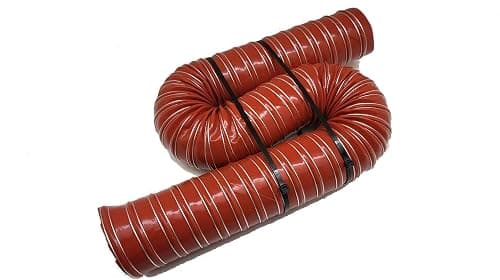 Autobahn88 Automotive SCAT Flex Duct (Silicone-Impregnated Fiberglass, Steel Wire Reinforced), Inner Diameter 76mm (3"), Length 3 Meter (10 Feet) (Red) على Amazon.ae - متتبع الأسعار