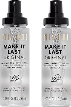 Milani Make It Last Original - 2 Pack Natural Finish Setting Spray and Primer - Prime + Correct + Set - Long Lasting Makeup Primer and Spray on Amazon.ae - Price Tracker