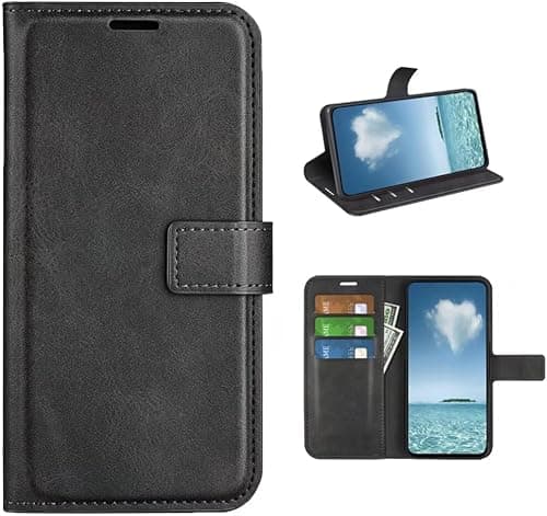 COQUE Case for Xiaomi Poco F8 Ultra 5G, Square Buckle Cowhide Leather Flip Design with Card Slot Xiaomi Poco F8 Ultra 5G-Nero on Amazon.ae - Price Tracker