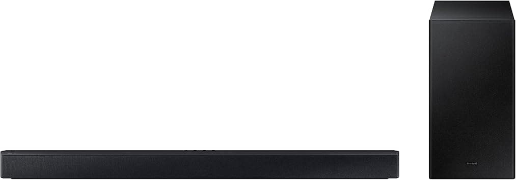 Samsung B-series Soundbar, C450, 2.1 ch, Subwoofer, Bass Boost, Adaptive Sound Lite, Game Mode, HW-C450/ZN (2023 - UAE Version) on Amazon.ae - Price Tracker
