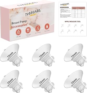 Upgraded Flange Insert 15mm with Pull Tab and Triangle-Shaped for Momcozy/Spectra/Medela/eufy/TSRETE/Elvie/Lansinoh Breast Pumps, Fit for 24mm Shields/Flanges of Most Pumps, 6PCS 15mm on Amazon.ae - Price Tracker
