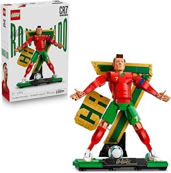 LEGO Editions Cristiano Ronaldo – Football Legend Toy - 3D Figure Display Model Kit - DIY Kids' Room Decor - Gift for 12+ Year Old Boys, Girls & Adult Sports Fans - 43016 - متتبع أسعار Amazon.sa