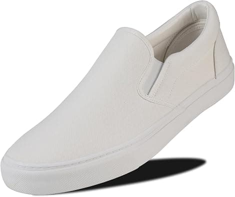 Men's Sneakers Classic Low Top Slip On Shoes Wide Canvas Skate Loafers Sneakers with Soft Insole Causal Dress Shoes for Men Comfortable Walking Shoes Slip on Sneakers for Men on Amazon.ae - Price Tracker