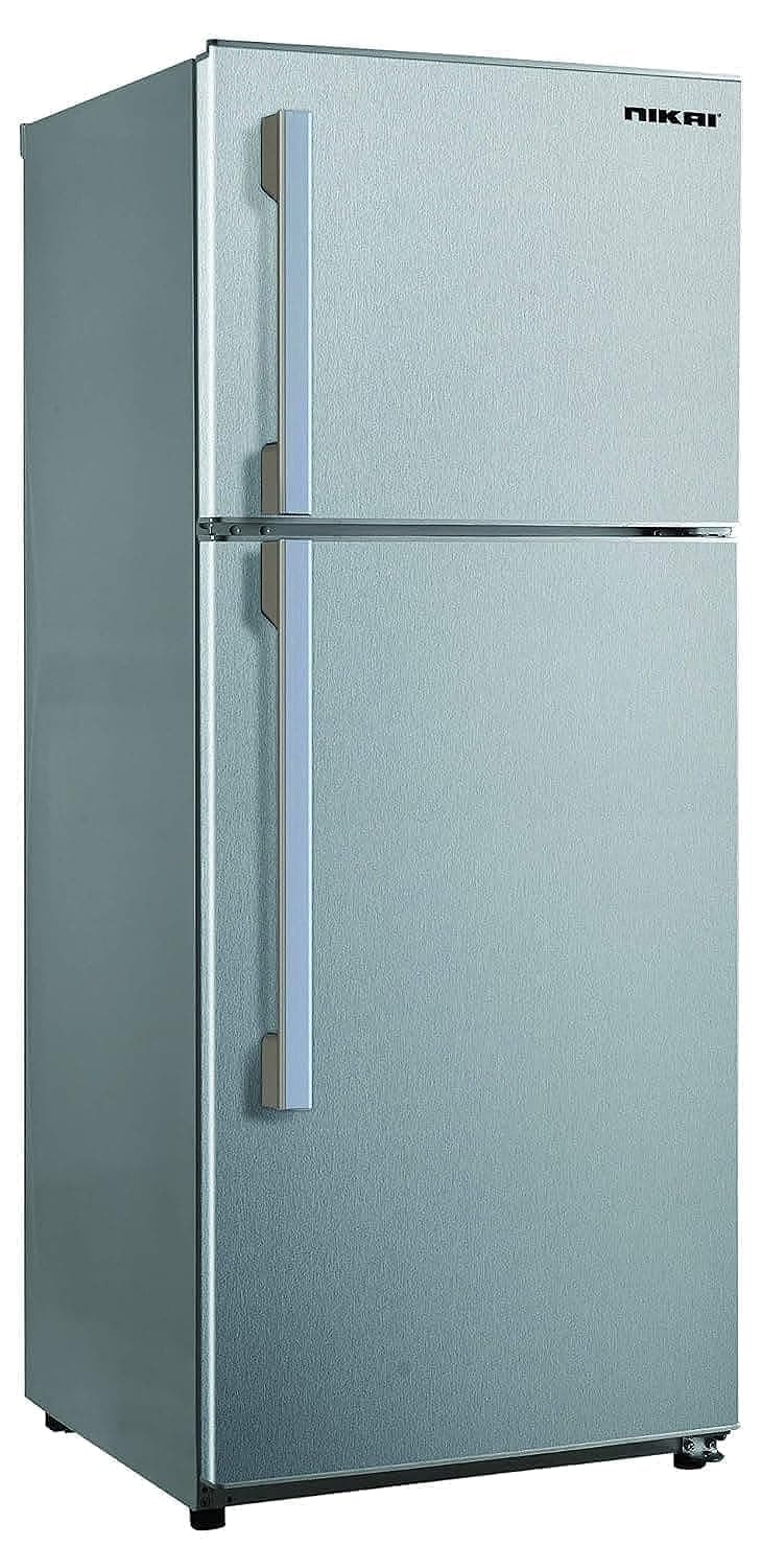 Nikai 600L Gross/410L Net, Double Door Refrigerator, Adjustable Toughened Glass Shelves, Defrosting, Energy Saving R600A Gas, CFC Free, Silent Operation, For Home, Office & Hotels- NRF601FSS9 Silver on Amazon.ae - Price Tracker