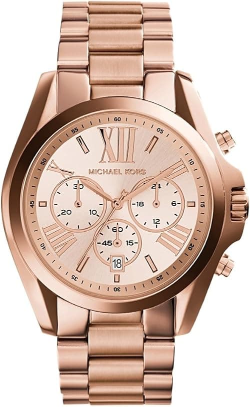 Michael Kors Bradshaw Women's Watch, Stainless Steel Chronograph Watch for Women with Steel or Leather Band on Amazon.ae - Price Tracker