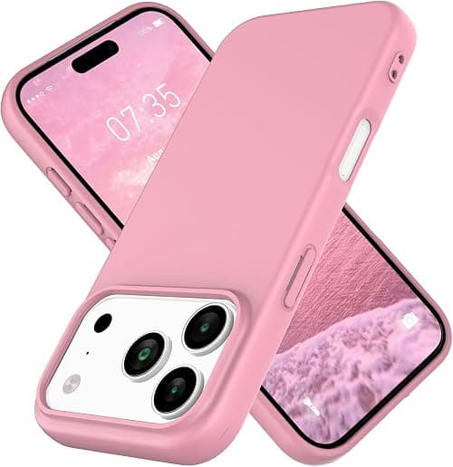 Case Compatible with iPhone 17 Pro Max 6.9-Inch, Soft Silicone iPhone 17 Pro Max Cover with Inside Microfiber Shockproof Protective Phone Case for iPhone 17 Pro Max (Pink, iP 17 Pro Max) on Amazon.ae - Price Tracker