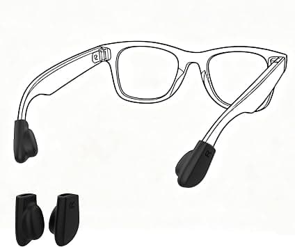 HiBloks Eyeglass Ear Grip for Ray-Ban Meta Wayfarer/Skyler/Headliner Gen 2 Smart Glasses Accessories, Anti-Slip Silicone Eye Glasses Ear Grippers for Meta Gen 2 Smart Sunglasses Ear Cushion (1 Pairs) on Amazon.ae - Price Tracker