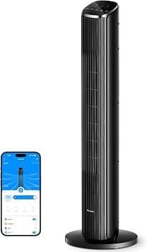 GoveeLife 36 in. Black Tower Fan for Bedroom, 5 Modes 8 Speeds up to 25ft/s on Amazon.ae - Price Tracker