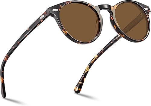 CARFIA Vintage Polarized Sunglasses for Men UV400 Protection Retro Fashion Eyewear Hand-crafted Acetate Frame CA5288L on Amazon.ae - Price Tracker