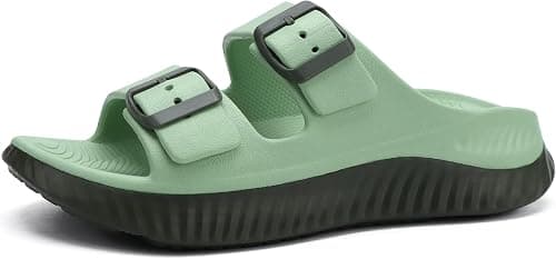 KuaiLu Womens Recovery Sandals With Comfortable Plantar Fasciitis Arch Support, Orthotic Adjustable Thick Cushion Sport Slides Reduces Stress on Feet, Joints & Back Post-Exercise على Amazon.ae - متتبع الأسعار