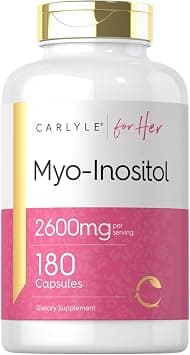 Carlyle Myo-Inositol 2600mg | 180 Capsules | Extra Strength Supplement | Non-GMO, Gluten Free on Amazon.ae - Price Tracker