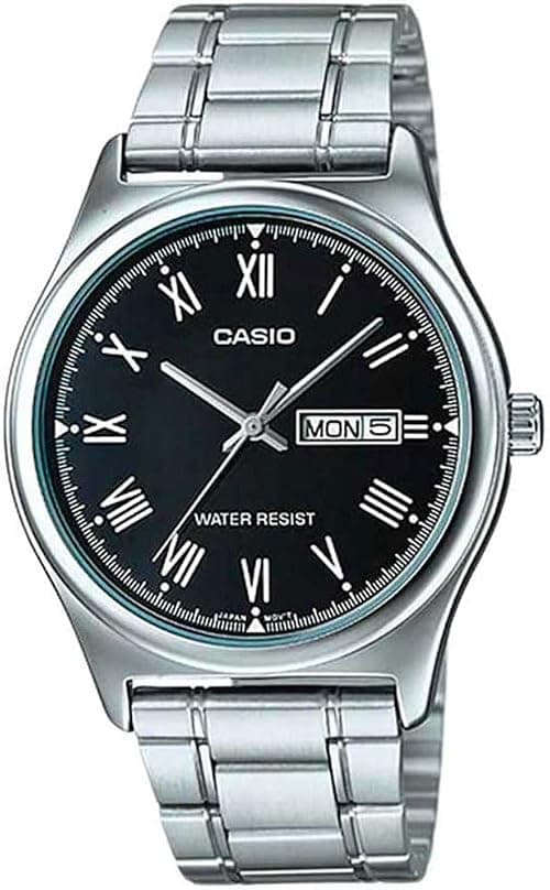 Casio Men's Silver Dial Leather Analog Watch on Amazon.sa - Price Tracker