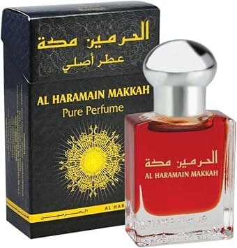 Haramain Makkah 15ml Non-Alcoholic Pure Perfume Oil | Unisex Oriental Floral Fragrance | Long-Lasting Alcohol-Free Concentrated Arabian Scent for Men & Women on Amazon.ae - Price Tracker