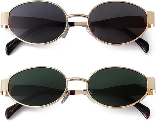 VIA LEECA Retro Sunglasses for Women Men, 90s UV400 Protection Sun Glasses Classic Shades on Amazon.ae - Price Tracker