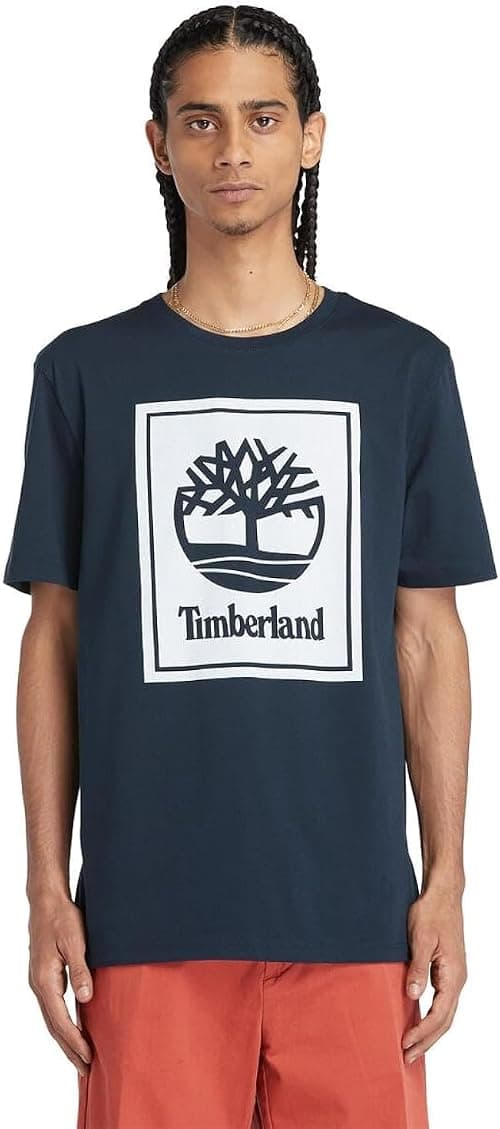 Timberland Mens STACK LOGO Short Sleeve TEES AND T-SHIRTS (pack of 1) on Amazon - Best Deal Finder