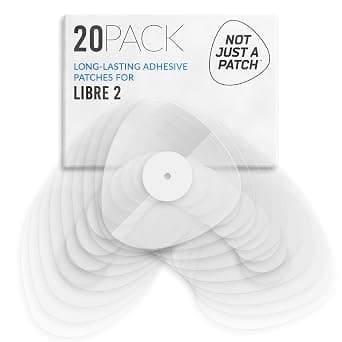 Not Just A Patch Freestyle Libre 2 CGM Sensor Covers (20 Pack) - Transparent Clear Water Resistant & Durable Pre-Cut Patches على Amazon.ae - متتبع الأسعار