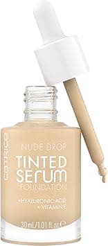Catrice Nude Drop Tinted Serum Foundation, No. 005W, Nude, Long-Lasting, Mattifying, Natural, for Sensitive Skin, Vegan, Oil-Free, Perfume, No Alcohol, Pack of 1 (30 ml) on Amazon.ae - Price Tracker