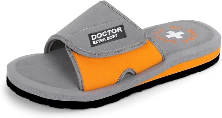 DOCTOR EXTRA SOFT Men's Ortho Care Orthopaedic and Diabetic Adjustable Strape Super Comfort Dr Sliders Flipflops and House Slippers for Gent's and Boy's Slides-D-51 on Amazon.ae - Price Tracker
