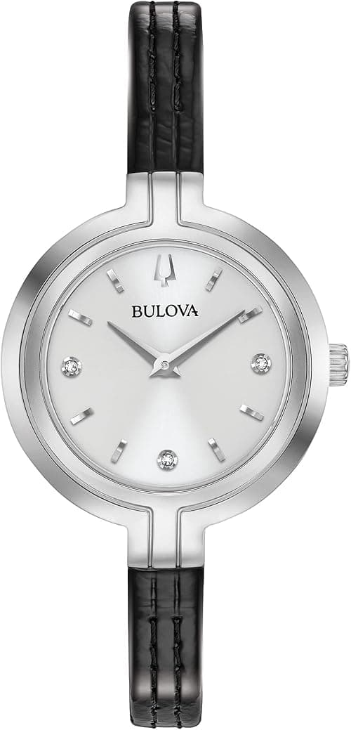 Bulova Ladies Rhapsody Quartz Diamond Leather Strap Watch on Amazon.ae - Price Tracker