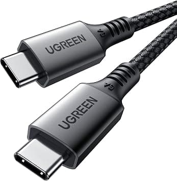 UGREEN USB C to USB C Cable 1M, 100W Type C Fast Charging Cable Braided | for iPhone 17-15 Series & MacBook,for laptops,tablets,smartphones, High-speed data transfer,Flexible Durable nylon braided on Amazon.ae - Price Tracker