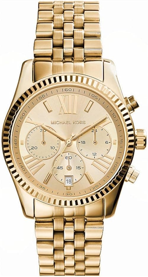 Michael Kors Lexington Chronograph Stainless Steel Watch with Stainless Steel Strap, 38mm Case Size على أمازون - دليلك لأفضل العروض