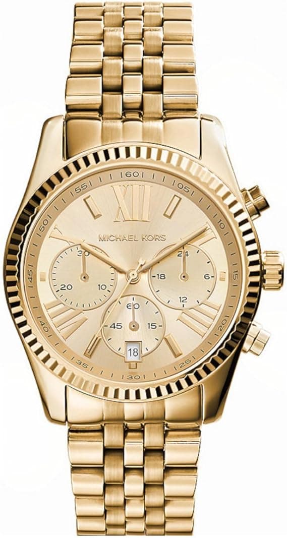 Michael Kors Lexington Chronograph Stainless Steel Watch with Stainless Steel Strap, 38mm Case Size on Amazon.ae - Price Tracker
