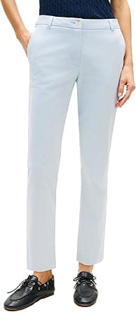 Tommy Hilfiger Womens Twill Slim Chino Pants with Stretch Mid Rise Ankle Pants on Amazon.ae - Price Tracker