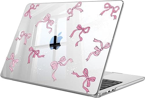 FINTIE Case for MacBook Air 13 inch M5 (2026)/M4 (2025)/M3 (2024)/M2 (2022), Clear Hard Shell Cover for Macbook Air 13.6 inch, for Retina/Touch ID, Models A3449 A3240 A3113 A2681, Bow على Amazon.ae - متتبع الأسعار