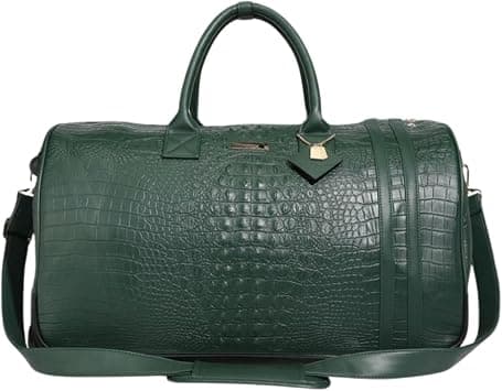 Tote&Carry Apollo 2 Large Rolling Duffle Bag with Wheels, Carry-On Roll Duffel for Travel, Gym, Sports, Daily, Weekend & All-Purpose Use for Men & Women, Emerald Green, Large, Crocodile Skin Pattern on Amazon.ae - Price Tracker
